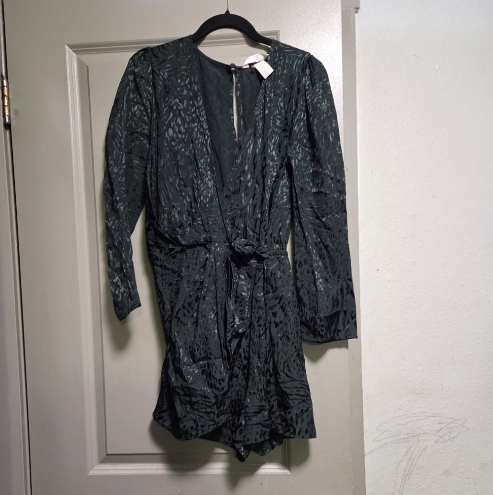 H&M Teal Long Sleeve Wrap Dress - Picture 7 of 8